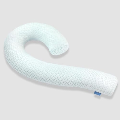 Almohada corporal para adultos - almohadas suaves largas de cama inserta para dormir - espuma de memoria triturada y cubierta lavable extraíble