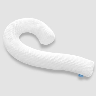 Almohada corporal para adultos - almohadas suaves largas de cama inserta para dormir - espuma de memoria triturada y cubierta lavable extraíble