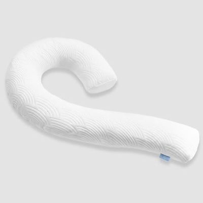Almohada corporal para adultos - almohadas suaves largas de cama inserta para dormir - espuma de memoria triturada y cubierta lavable extraíble