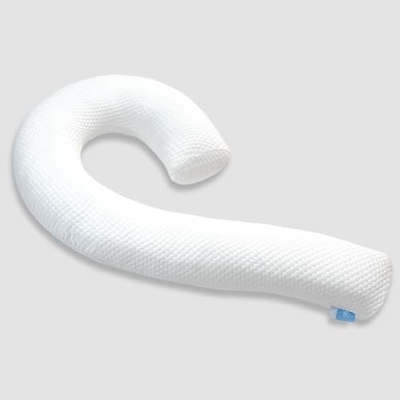Almohada corporal para adultos - almohadas suaves largas de cama inserta para dormir - espuma de memoria triturada y cubierta lavable extraíble