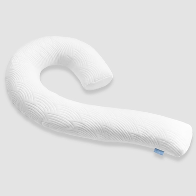 Almohada corporal para adultos - almohadas suaves largas de cama inserta para dormir - espuma de memoria triturada y cubierta lavable extraíble
