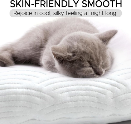 Almohada corporal para adultos - almohadas suaves largas de cama inserta para dormir - espuma de memoria triturada y cubierta lavable extraíble