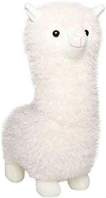 Juguete de lana de alpaca, animal de peluche de alpaca gran muñeca de 18 pulgadas almohada de peluche, cojín suave y esponjoso súper Navidad San Valentín