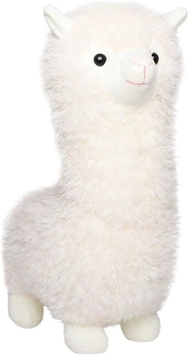 Juguete de lana de alpaca, animal de peluche de alpaca gran muñeca de 18 pulgadas almohada de peluche, cojín suave y esponjoso súper Navidad San Valentín