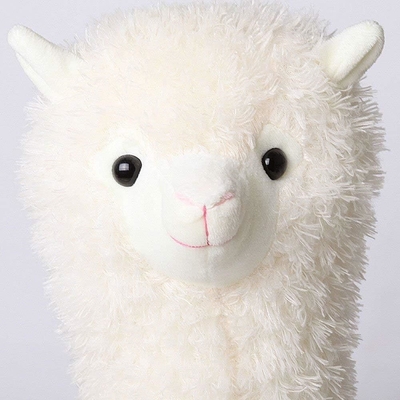 Juguete de lana de alpaca, animal de peluche de alpaca gran muñeca de 18 pulgadas almohada de peluche, cojín suave y esponjoso súper Navidad San Valentín