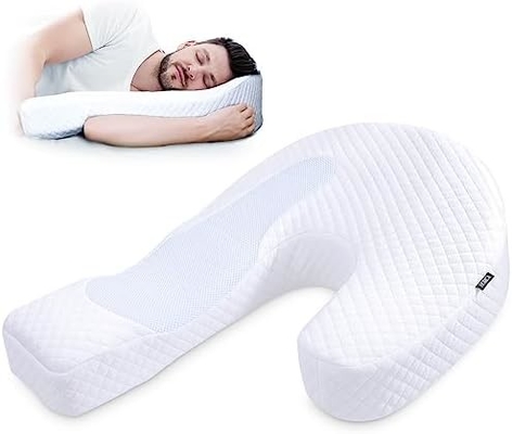 Almohada para el cuerpo del dormido lateral Almohada para el cuerpo del adulto Almohada de espuma de memoria con soporte de contorno en forma de U alivio del dolor con
