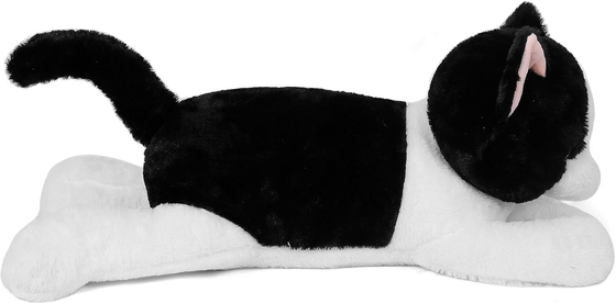 27 pulgadas gatos con peso de animales de peluche, acurrucado gatos con peso de peluche almohada gigante peluche regalo ideal para adultos y niños