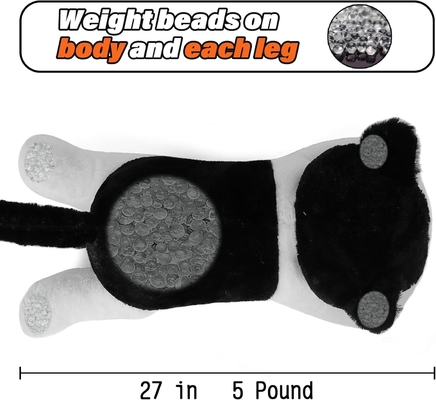27 pulgadas gatos con peso de animales de peluche, acurrucado gatos con peso de peluche almohada gigante peluche regalo ideal para adultos y niños