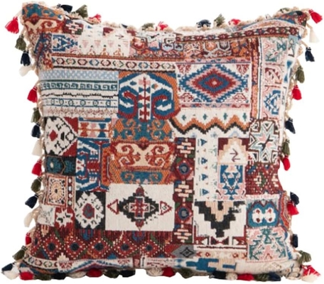 Almofada de almohada marroquí Pelo de pelo Almofada lateral étnica estadounidense Tassel Almofada lateral Almofada almohada cubierta de almohada de oficina