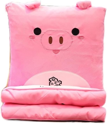Mantenga y almohada de viaje - Premium suave 2 en 1 manta de avión con almohada de bolsa suave