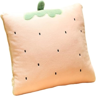 Mantenga y almohada de viaje - Premium suave 2 en 1 manta de avión con almohada de bolsa suave