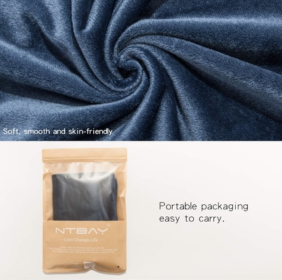 NTBAY 2 paquete de fundas de almohada de terciopelo con cremallera, súper suave y acogedora lujosa fundas de almohada de flanela con cremallera, 20x36