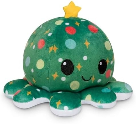 TeeTurtle - El original Plushie Pulpo Reversible - Amor + Odio - Dulces sensoriales Fidget animales rellenos que muestran su