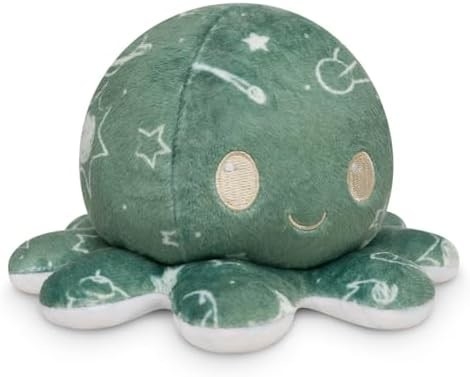 TeeTurtle - El original Plushie Pulpo Reversible - Amor + Odio - Dulces sensoriales Fidget animales rellenos que muestran su