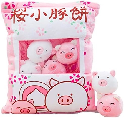 RHB Cute Plush Pillow Arrojar almohada extraíble Juguetes de animales rellenos Regalos creativos para niñas (gato)