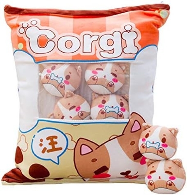 RHB Cute Plush Pillow Arrojar almohada extraíble Juguetes de animales rellenos Regalos creativos para niñas (gato)