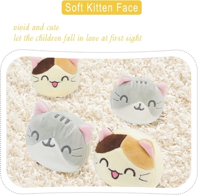 RHB Cute Plush Pillow Arrojar almohada extraíble Juguetes de animales rellenos Regalos creativos para niñas (gato)