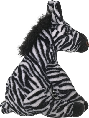 República Salvaje cebra Plush, animal de peluche, juguete de peluche, regalos para niños, abrazos 12 pulgadas, multicolor