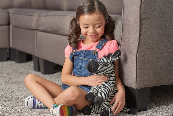 República Salvaje cebra Plush, animal de peluche, juguete de peluche, regalos para niños, abrazos 12 pulgadas, multicolor