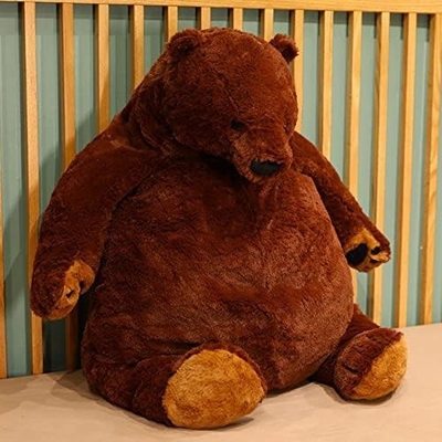 23.6in Oscuro Marrón Osito de peluche Plush juguete simulación Djungelskog Osito de peluche Muñeco de animales relleno Casa