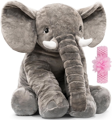 El elefante relleno de peluche juguete de animales 24 pulgadas