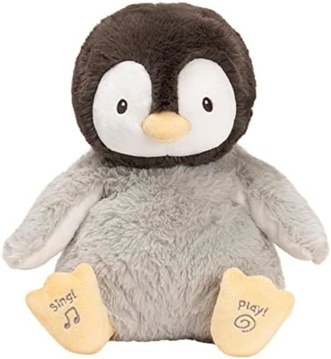 GUND Bebé Animado Flappy El Elefante Plush, Cantando Juguete de Bebé de Animales Rellenos para Edades 0 y Más, Gris, 12&quot;