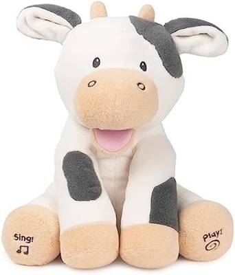 GUND Bebé Animado Flappy El Elefante Plush, Cantando Juguete de Bebé de Animales Rellenos para Edades 0 y Más, Gris, 12&quot;