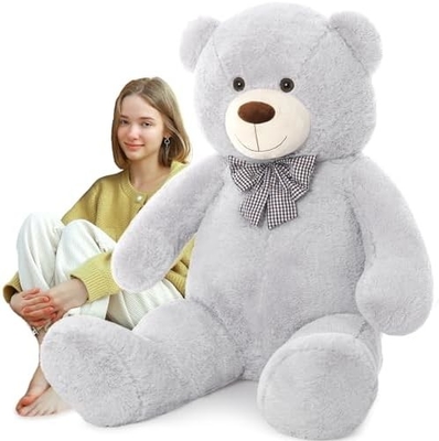 Misscindy Gigante Oso de peluche de peluche animales rellenos para novia o niños 47 pulgadas, (Blanco)