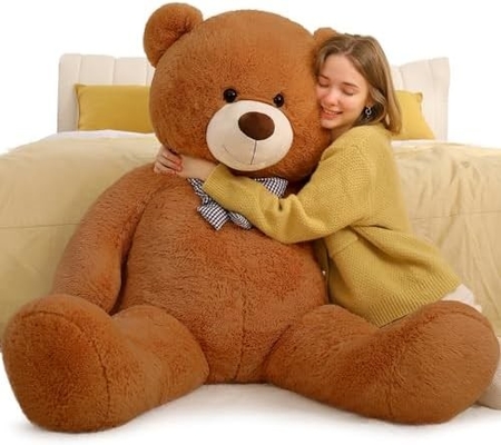 Misscindy Gigante Oso de peluche de peluche animales rellenos para novia o niños 47 pulgadas, (Blanco)