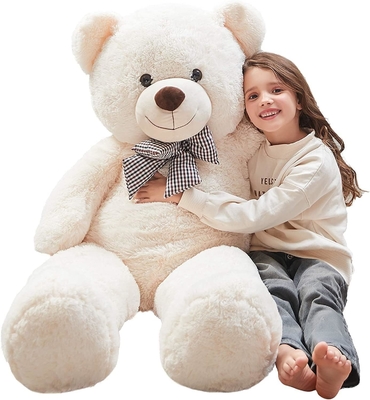 Misscindy Gigante Oso de peluche de peluche animales rellenos para novia o niños 47 pulgadas, (Blanco)