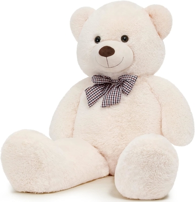 Misscindy Gigante Oso de peluche de peluche animales rellenos para novia o niños 47 pulgadas, (Blanco)