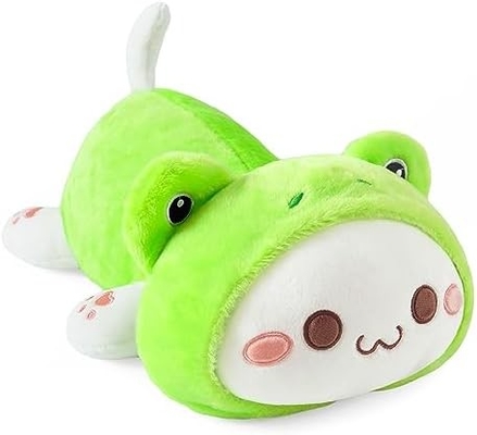 Onsoyours lindo gatito juguete de peluche de 25,5&quot; animal relleno mascota de gato anime suave gato almohada de peluche grande para niños (blanco A, 25.5