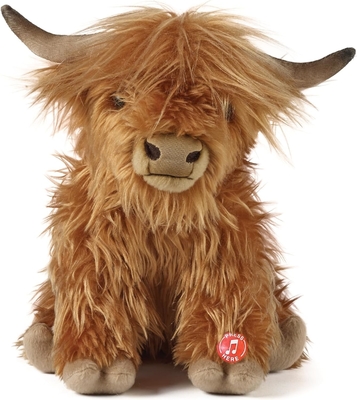 Animales rellenos marrones. Juguete de granja con sonido. Regalo de juguete suave para niños.