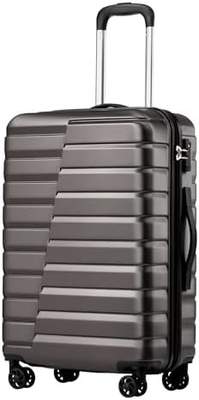 Valija PC ABS TSA equipaje de 3 piezas conjunto de cerradura girador Carry on (azul azul)