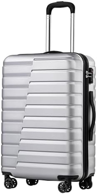 Valija PC ABS TSA equipaje de 3 piezas conjunto de cerradura girador Carry on (azul azul)