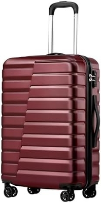 Valija PC ABS TSA equipaje de 3 piezas conjunto de cerradura girador Carry on (azul azul)