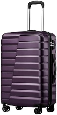 Valija PC ABS TSA equipaje de 3 piezas conjunto de cerradura girador Carry on (azul azul)