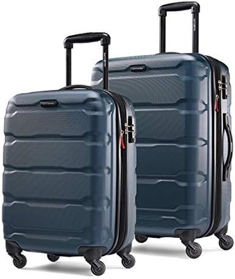Omni PC equipaje expandible en el lado duro con ruedas giratorias, de 20 pulgadas, azul