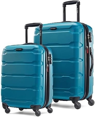 Omni PC equipaje expandible en el lado duro con ruedas giratorias, de 20 pulgadas, azul