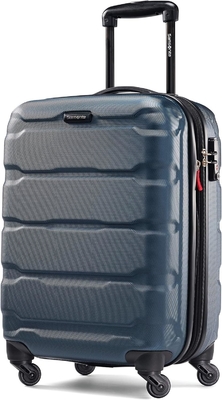 Omni PC equipaje expandible en el lado duro con ruedas giratorias, de 20 pulgadas, azul
