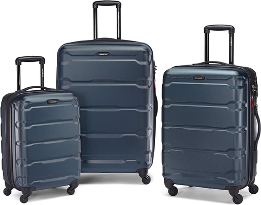 Omni PC equipaje expandible en el lado duro con ruedas giratorias, de 20 pulgadas, azul