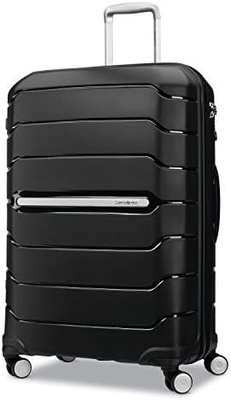 Hardside expandible con ruedas de doble girador, portable de 21 pulgadas, blanco