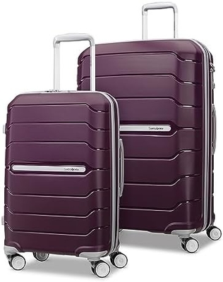 Hardside expandible con ruedas de doble girador, portable de 21 pulgadas, blanco