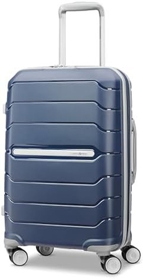 Hardside expandible con ruedas de doble girador, portable de 21 pulgadas, blanco