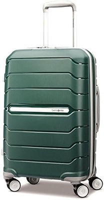 Hardside expandible con ruedas de doble girador, portable de 21 pulgadas, blanco