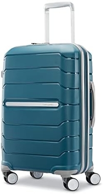 Hardside expandible con ruedas de doble girador, portable de 21 pulgadas, blanco