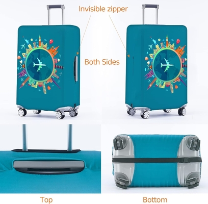 Las cubiertas de equipaje de viaje para maletas Tsa aprobado, el protector de la cubierta de la maleta se ajusta a 18-32 pulgadas de equipaje