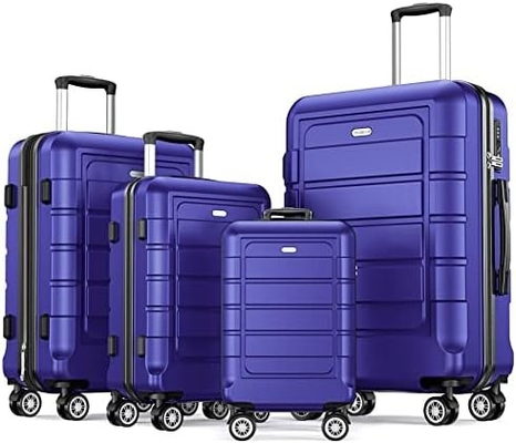 Conjuntos de equipaje PC+ABS expandible maleta duradera doble ruedas TSA cerradura 3pcs vino tinto