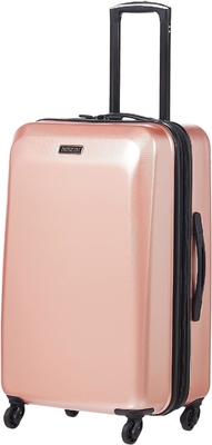 Moonlight Hardside equipaje expandible con ruedas giratorias, oro rosa, comprobado-medio de 24 pulgadas