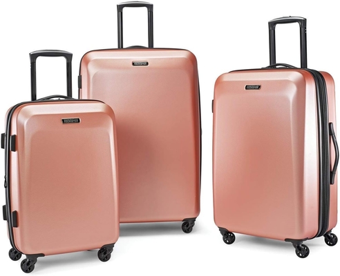 Moonlight Hardside equipaje expandible con ruedas giratorias, oro rosa, comprobado-medio de 24 pulgadas